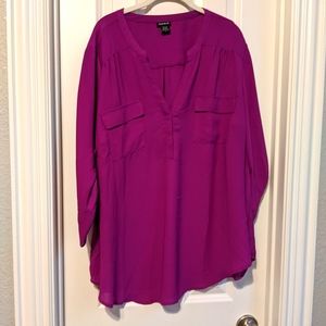 Torrid Harper Top Size 3 Magenta/Violet